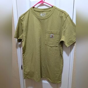 Carhartt Women's Olive Green Pocket T-Shirt